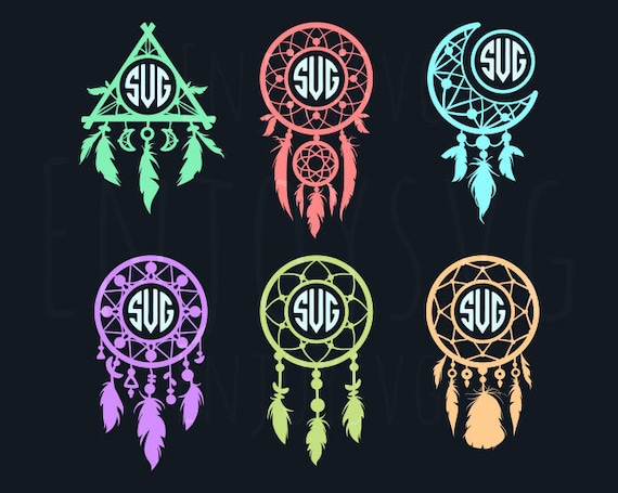 Download DREAM CATCHER svg Dreamcatcher Monogram svg Dreamcatcher svg