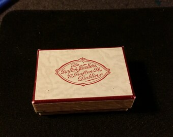 Tiny Irish Vintage Jewelry Box 1800's
