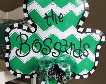 Large St Patrick's Day Shamrock door/wall decoration