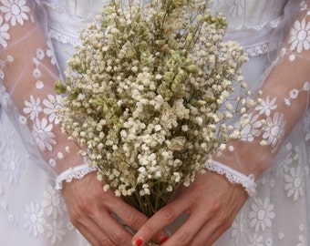 Boho Purity Dried Flower Bouquet