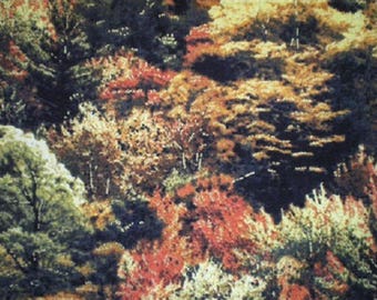 patchwork forest in autumn fabric 681