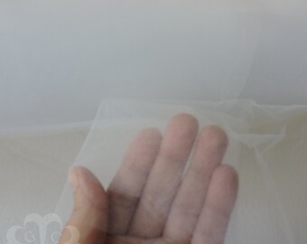 OFF WHITE 108" Soft Illusion Nylon Tulle by the Yard