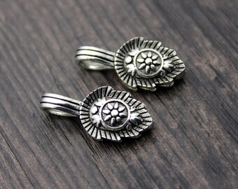 1PC Sterling Silver Buddhist Mala Counter,Mala Bum counter clip,Tibetan mala counters