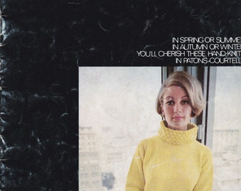 Paton's Knitting, Crochet Pattern No 782 Ladies 8 ply Courtelle (Vintage 1970s), Jumpers, Sweaters, Cardigans, Jackets
