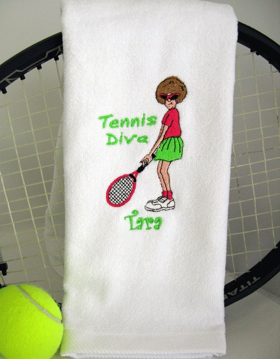 Tennis Gift Personalized Tennis Towel Tennis Towel