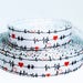 Heartbeat Grosgrain Ribbon - EKG Ribbon - 1" Printed Grosgrain Ribbon