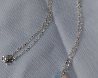 925 Silver chain with swarovski edelweis