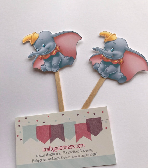 Dumbo cupcake toppers Dumbo baby shower Dumbo Birthday