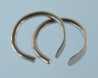 Boucles d’oreilles niobium : calibre 16 petits anneaux ouverts - KISS9-16