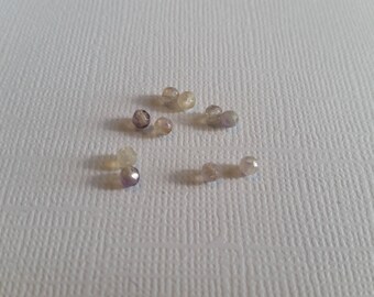 set of 10 beads semi precious amethyst