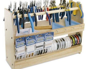 Beading Station Organizer for Pliers, Bead & Craft Supplies