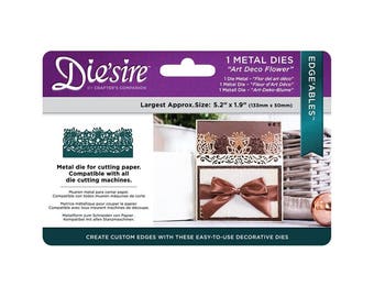 Die'sire 'Edge'ables' Collection Card Border Cutting Dies - Art Deco Flower