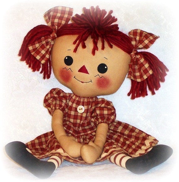 Rag Doll PATTERN PDF PATTERN Cloth Doll Ragdoll Raggedy