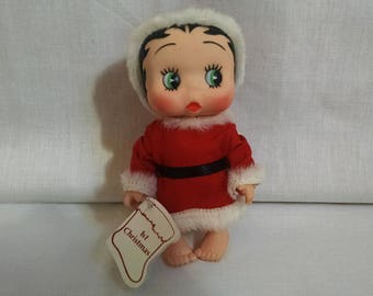 Vintage Betty Boop Doll, First Christmas, Christmas Betty Boop