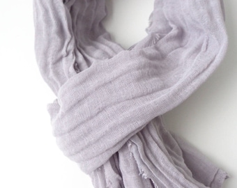 gray scarf gray cotton scarf light weight scarf mens gray scarf grey scarf cotton scarf soft gray scarf