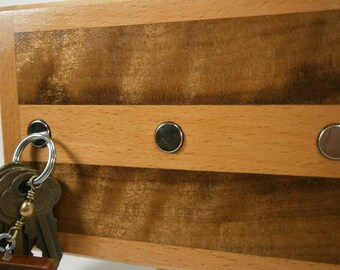 Key Holder / Wood Key Holder / Christmas Gift / Magnetic Key Holder / Wall Key Holder / Housewarming Gift / Decorative Key Holder