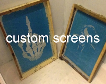 A5 Ready to Print Custom Screen Printing Screen For A5 Images/Designs - Made To Order