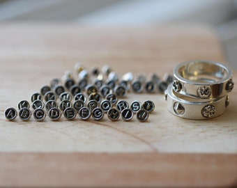 Symbol ring Initial ring Name ring Opal ring