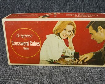 Selright Scrabble Brand Crossword Cubes Game C.1968