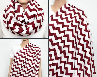 Chevron Nursing Scarf - Nursing Cover - Nursing Cover Scarf - Nursing Infinity Scarf - Infinity Scarf