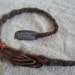 ONE Single Ended Earthy Brown Felted Dreadlock Clip In Or With Loop At Top Wool Felt SE Dread Festival Weft Clip Tribal Pixie Hair Feathers