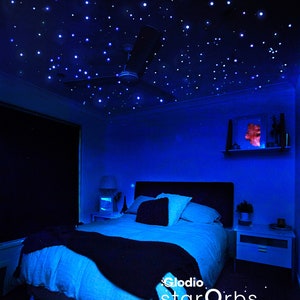 Star Ceiling Extra Bright Glow in Dark Realistic Star Stickers, Celestial Skies, Long-lasting, Tiny but Luminous Night Sky Ceiling Stars