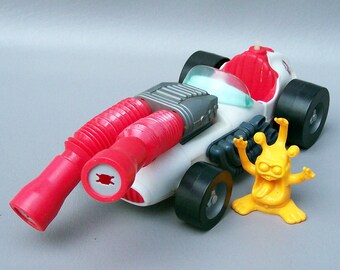 Vintage 1989 Real Ghostbusters Ecto-500 with Ghost - Incomplete