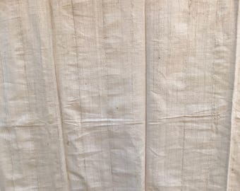 Plain white with fringe