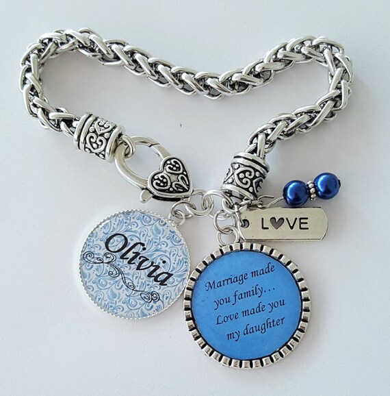 PERSONALIZED Step Daughter Gift / Daughter in a law Gift / Step Daughter Bracelet / Gift for Step Daughter / Daughter in Law Wedding Gift