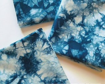 Hand Dyed Fabric, Shibori Tie Dye Fabric