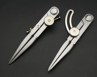 Leathercraft Leather Compasses Wing Devider Adjustable Edge Creaser Craft Rotating Scratch DIY Tools