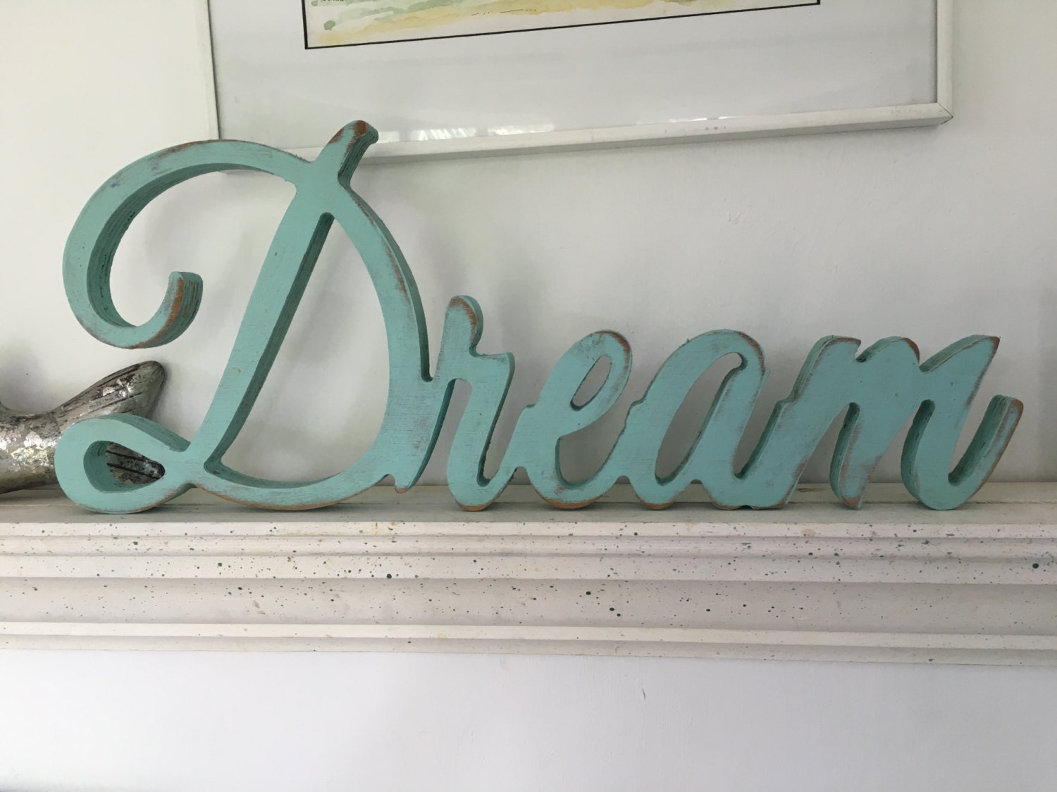 Dream Wood wordDream PlaqueDream Word Art Cutout sign
