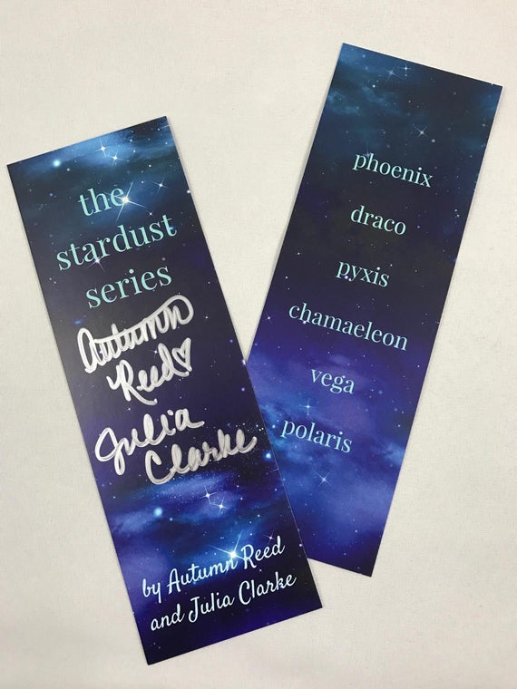 The Stardust Series Bookmark Signed By Autumn Reed And Julia The Stardust Series Bookmark Signed By Autumn Reed And Julia