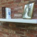 Floating wall shelves, Gray Wall Shelves, Modern shelves, Light Gray 36"x8" (pictured), Double Beaded decorative trim, Select options