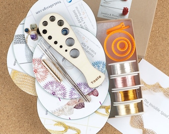 Jewelry making kit, DIY jewelry kit, jewelry kit, bracelet making kit, craft gift kit, crochet kit, gift craft, EXTENDED kit, Crafter Gift