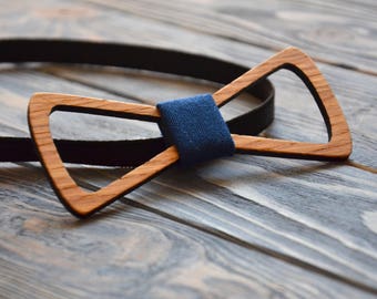 Rustic Wooden BowTie for Boyfriend Husband Father Groomsmen Best man Father of the Bride Groom Father 5 Wood Anniversary