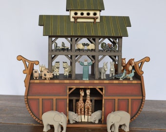 Wood Noah's Ark Handmade