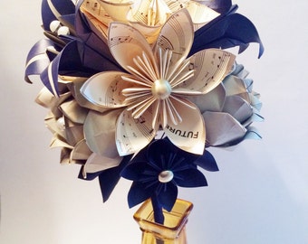 Cascading Bouquet Paper Bouquet one of a kind origami