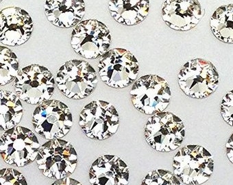 Swarovski Xirius 2088 Rhinestones No-Hotfix Flat Back - Crystal - 1 Gross (144 pieces) - CHOOSE YOUR SIZE