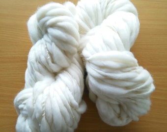 Hand spun yarn, 100% New Zealand Merino Wool, Undyed A