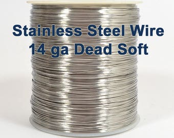 14ga Stainless Steel Wire - Dead Soft - Choose Your Length