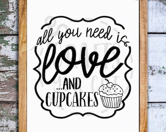 Download Cupcake love svg | Etsy