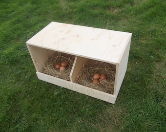 Chicken Nest Box / Chicken Coop / Hens / Birds / Poultry / Universal / Double