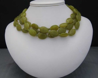 Serpentine Three Strand Necklace
