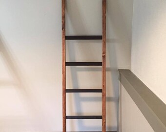 Rustic Blanket Ladder, Quilt Ladder,Farmhouse, Towel Ladder Rack, Blanket Ladder Rack, Decorative Wooden Ladder, Throw Blanket Ladder