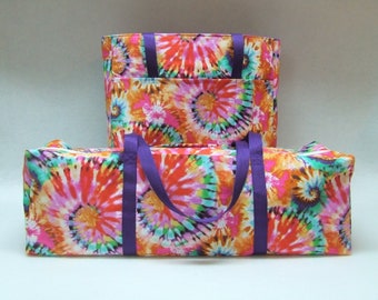 Carrying Case for Cricut Explore Air / Explore Air 2 /Silhouette Cameo 3/Brother ScanNCut/ Cricut Maker /Accessory Bag / Tie Dye Fabric