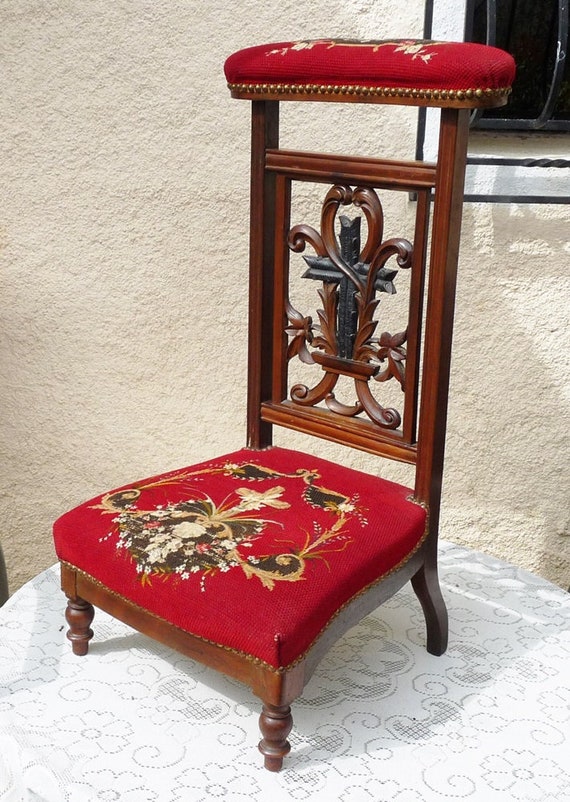 Antique Prayer Chair French Prie Dieu Napoleon III Era Circa Like this item? - Antique Prayer Chair French Prie Dieu Napoleon III Era Circa