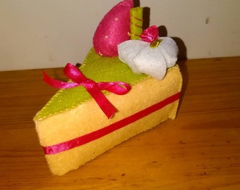 Handmade Pin Cushion Cake Slice