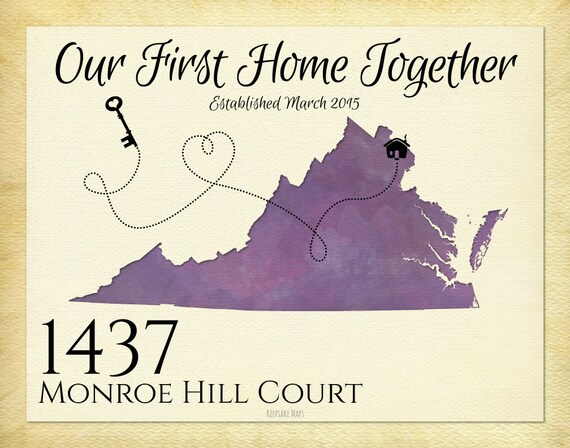 Our First Home Together Quote Custom Housewarming Gift Wedding Idea Virginia Map Art For Newlyweds Choose Any State Our First Home Together Quote Custom Housewarming Gift Wedding Idea Virginia Map Art For Newlyweds Choose Any State