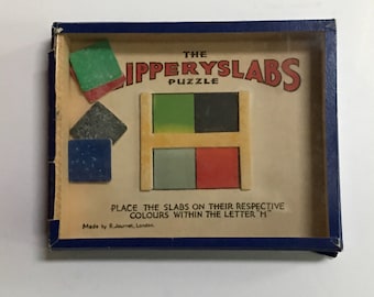 Vintage Dexterity Puzzle by R. Journet of London - The SlipperySlabs Puzzle